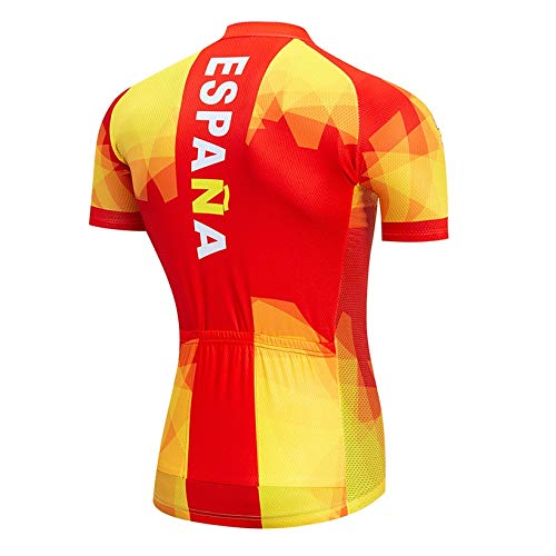 STEPANZU Ropa Ciclismo Hombre Verano Maillot Ciclismo Transpirable Jersey Ciclismo Secado rápido Maillot MTB