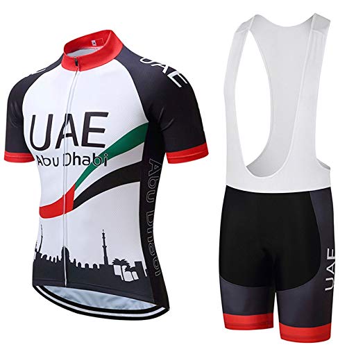 STEPANZU Ropa Ciclismo Verano Hombre Corta Maillot MTB + Pantalones Cortos Transpirable Conjunto Maillot Ciclismo para al Aire Libre Bicicleta Montaña Ropa Hombre