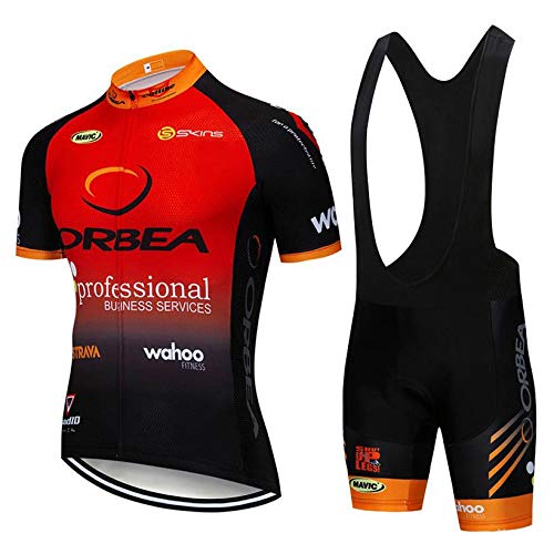 STEPANZU Ropa Ciclismo Verano Hombre Corta Maillot MTB + Pantalones Cortos Transpirable Conjunto Maillot Ciclismo para al Aire Libre Bicicleta Montaña Ropa Hombre