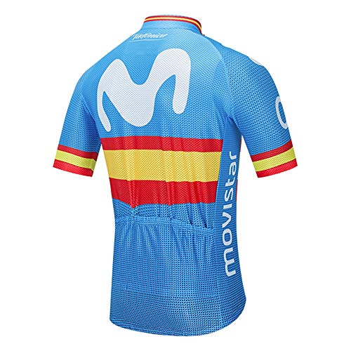 STEPANZU Ropa Hombre Ciclismo Verano Ropa MTB Manga Corta Transpirable Maillot Ciclismo Verano Deportes al Aire Libre