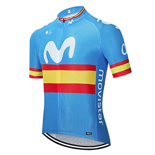 STEPANZU Ropa Hombre Ciclismo Verano Ropa MTB Manga Corta Transpirable Maillot Ciclismo Verano Deportes al Aire Libre