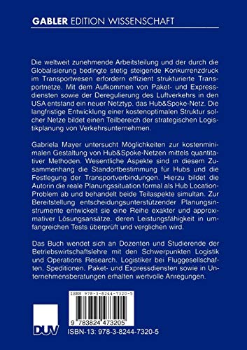 Strategische Logistikplanung von Hub&Spoke-Systemen (Produktion und Logistik)