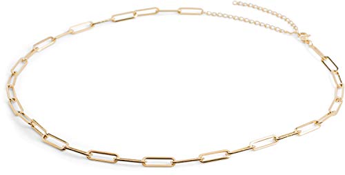 styleBREAKER Cadena de Acero Inoxidable para Damas sin Colgante con Cadena de eslabones ásperos, Collar, Gargantilla, Joyas 05030064, Color:Dorado