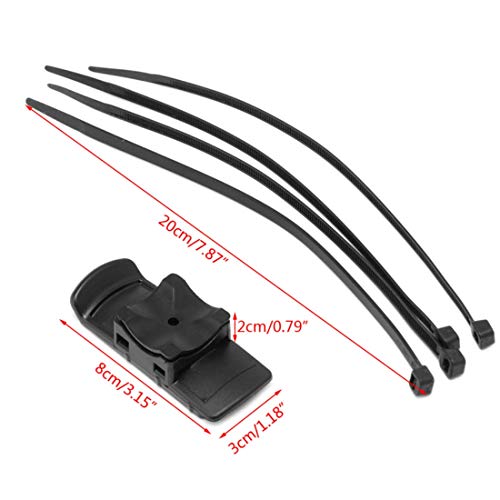 subtel® Portabicicletas/Carrito de Golf para Garmin Alpha 50, 100 / Approach G3, G5 / eTrex 10, 20, 30 / GPSMAP/Oregon Serie Soporte para Manillar Soporte para Bicicleta Plástico, Negro