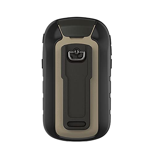 subtel® Tapa Trasera Compatible con Garmin eTrex 10 eTrex 20 eTrex 20x eTrex 22x eTrex 30 eTrex 30x eTrex 32x Silicone Funda Protectora Case Cover Etui Sleeve Negro