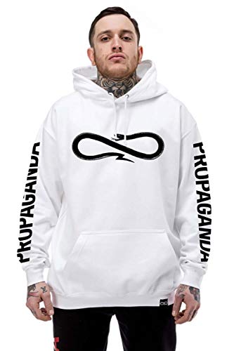 Sudadera blanca Snake Classic Negro S