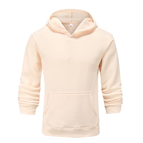 Sudadera Capucha Hombre Ajuste Regular Manga Larga Color Sólido Jerseys Hombres Outdoor Entrenamiento Físico Camisa Deportiva Hombres Montañismo Acampada Moda Casual Suéter Capucha Hombres