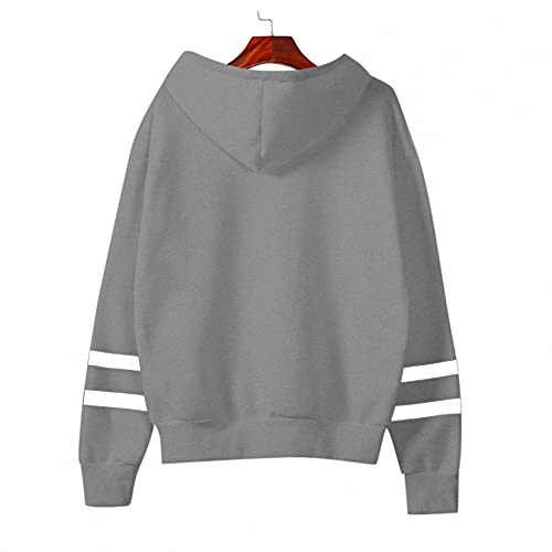 Sudadera para Niñas Chicas Mujers Suéter Navideños Impreso Reno Manga Larga Pull-Over Delgados Hoodies con Ajustable Cordón Dama Señora Feliz Navidad Invierno Otoño S/M/L/XL/XXL