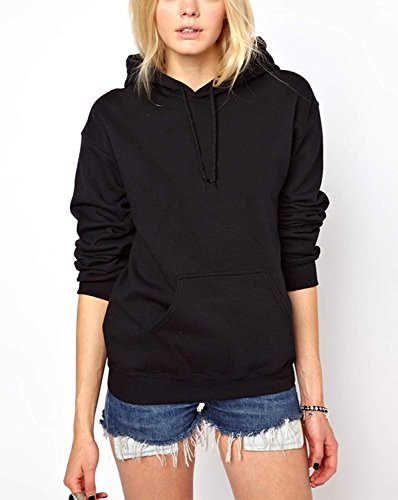 Sudaderas con Capucha Mejores Amigos para Mujeres Par Suéter Impresión Sister 01 02 Manga Larga Hoodie Negro Oro Sister 02 ES 46