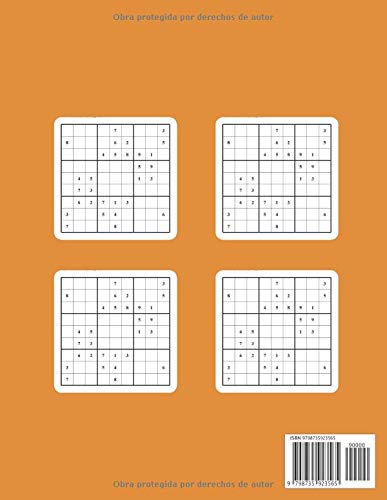 Sudokus Para Adultos Fácil - Medio - Difícil: 9x9 Clásico Puzzle Juego De Lógica Para Adultos y Mayores