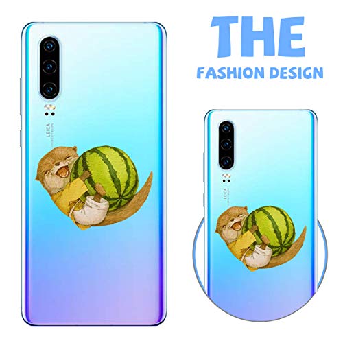 Suhctup Funda Compatible con LG Q60 Transparent,Carcasa Protección Silicona Gel TPU Bumper Moda Dibujos Protector Piel Ultra Pulgadas Anti Choques Estuche Case para LG Q60(1)