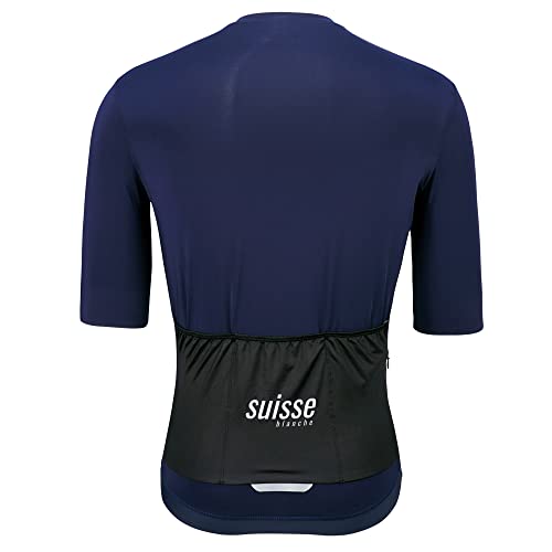 Suisse Blanche. Maillot Ciclismo Hombre Manga Corta, Ropa MTB, Equipación Ciclismo Hombre.