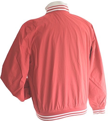 Suixtil Men's Barcelona Summer Racer Bomber Jacket, Faded Red, XL