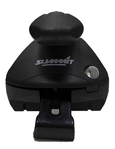 Summit SUP-957 - Baca integrada para Coches, con rieles corredizos (Aluminio, 2 Unidades)