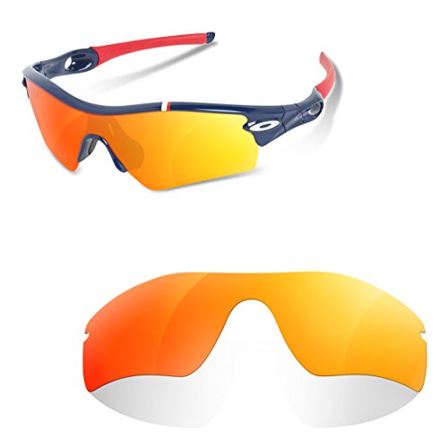 sunglasses restorer Lentes de Recambio para Oakley Radarlock | Varias Opciones (Fire iridium | Polarizado)
