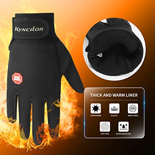 Sunifier Guantes de Invierno para Correr con Pantalla táctil, térmicos, para Hombre, Mujer, Invierno, Resistentes al Viento y al Agua, para Correr, Ciclismo, conducción, esquí, Deportes al Aire Libre