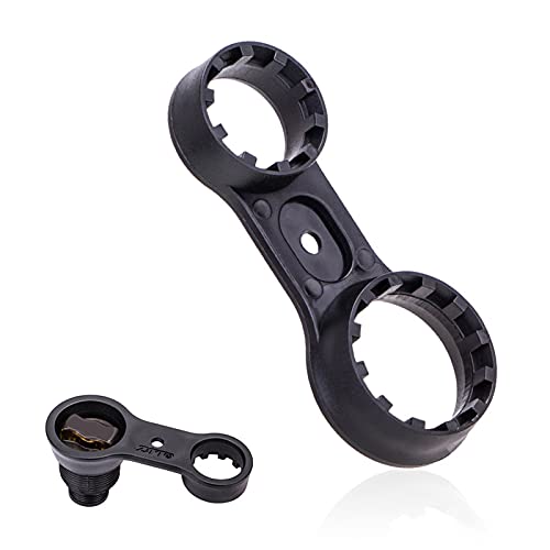 SunniMix Llave de Horquilla de Bici Duradera Portátil, Herramienta Reparación Bicicleta para Quitar Tapa Horquilla Delantera de 2 Agujeros, para XCT/XCM/XCR