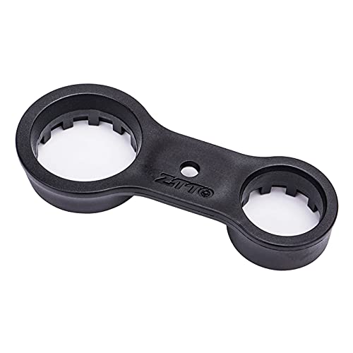 SunniMix Llave de Horquilla de Bici Duradera Portátil, Herramienta Reparación Bicicleta para Quitar Tapa Horquilla Delantera de 2 Agujeros, para XCT/XCM/XCR