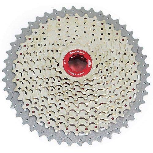 SunRace CSMX8 Wide Ratio Cassette 11-46T, 11 Speed, Silver, XTE1380