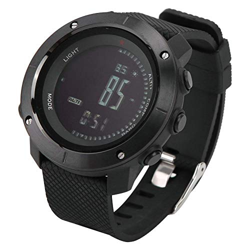 SUNROAD Sports Watch Barometer Compass Impermeable Multifuncional Al Aire Libre Digital Electrónica Militar Casual Reloj Deportivo con Barometer Compass para Hombres