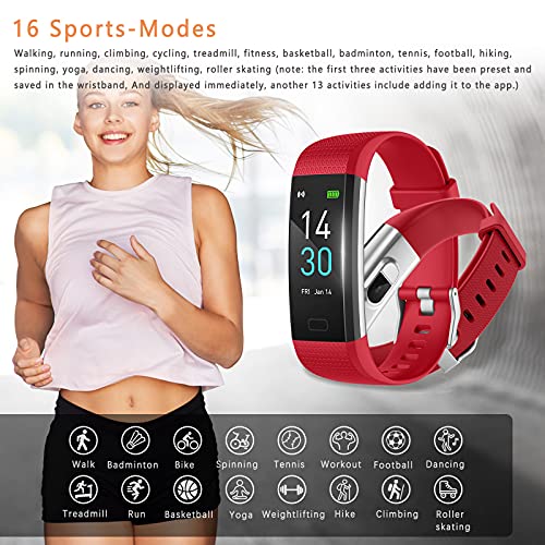 SUPBRO 0.96" Smart Watch Rastreador de Actividad Física para Hombres y Mujeres, Monitor de Frecuencia Cardíaca, Reloj Inteligente para Android iOS Huawei