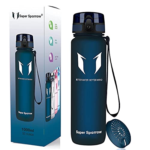 Super Sparrow Botella de Agua Deportiva -350ml & 500ml & 750ml & 1000ml & 1.5l - Sin BPA