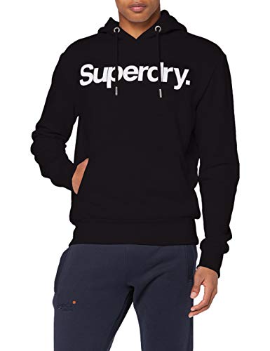 Superdry Cl NS Hood Sudadera con Capucha, Negro, L para Hombre