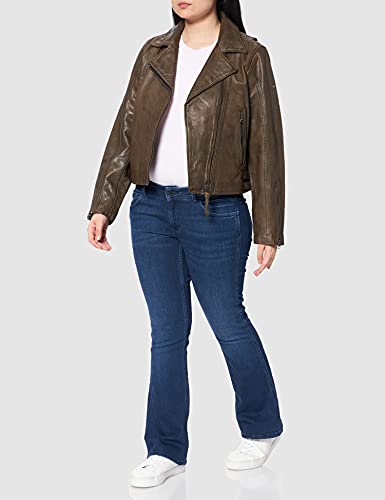 Superdry Classic Biker Jacket Chaqueta, Caqui, L para Mujer