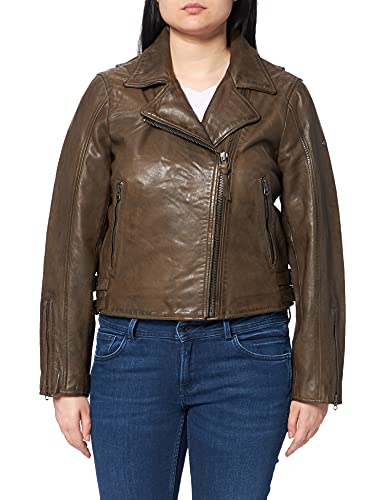 Superdry Classic Biker Jacket Chaqueta, Caqui, L para Mujer