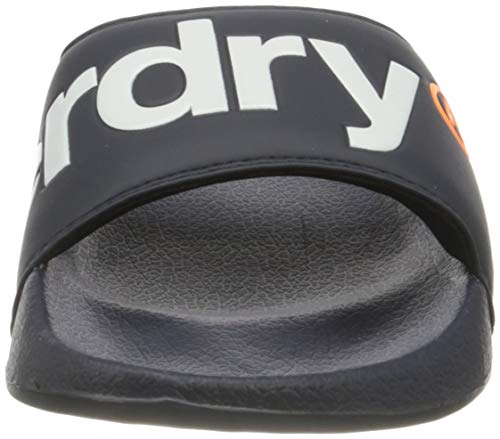 Superdry Classic Pool Slide, Mocasn Hombre, Lauren Navy, Medium EU