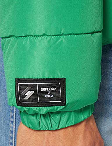 Superdry Con Capucha Chaqueta, Verde, M para Hombre