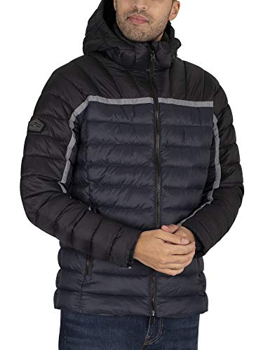 Superdry Dolman Downhill Racer Fuji Chaqueta, Negro (Black 02a), L para Hombre