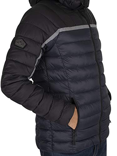 Superdry Dolman Downhill Racer Fuji Chaqueta, Negro (Black 02a), L para Hombre