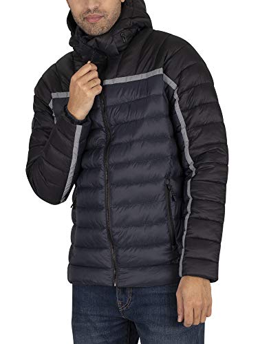 Superdry Dolman Downhill Racer Fuji Chaqueta, Negro (Black 02a), L para Hombre