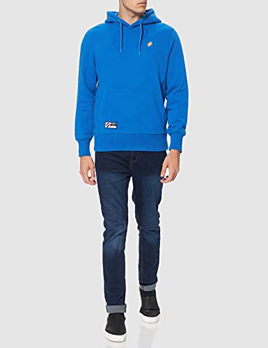 Superdry Superdry Code Essential Hood, Sudadera Con Capucha Hombre, Azul (Blue Cobalto), S