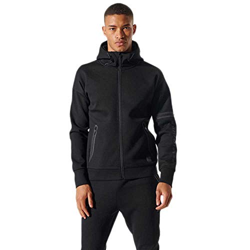 Superdry Training Gymtech Ziphood, Sudadera Hombre, Nero (Black), L