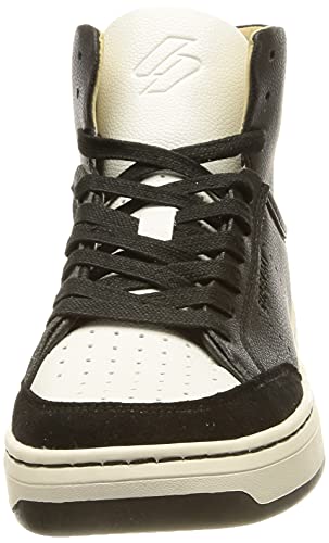 Superdry Vegan Basket SPRT High Trainer, Zapatillas Mujer, Negro, 40 EU