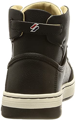 Superdry Vegan Basket SPRT High Trainer, Zapatillas Mujer, Negro, 40 EU