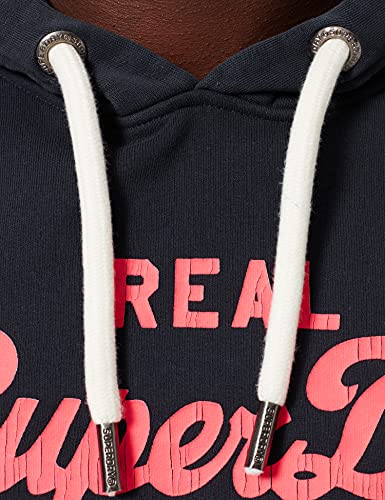 Superdry Vintage Logo AC Hoodie BB Sudadera con Capucha, Eclipse Navy, L para Hombre