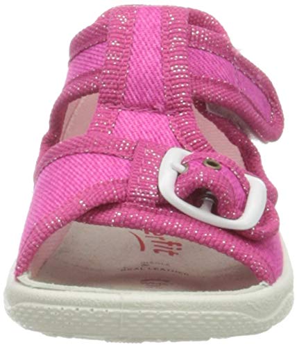 Superfit Polly, Zapatillas de Estar por casa Altas Niñas, Rosa, 22 EU