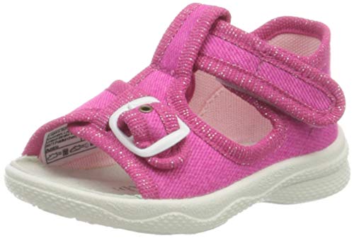 Superfit Polly, Zapatillas de Estar por casa Altas Niñas, Rosa, 22 EU