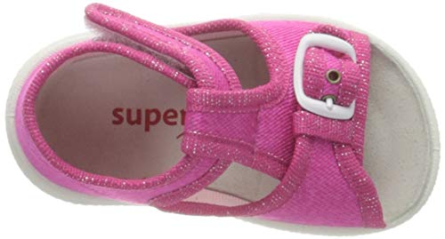 Superfit Polly, Zapatillas de Estar por casa Altas Niñas, Rosa, 22 EU