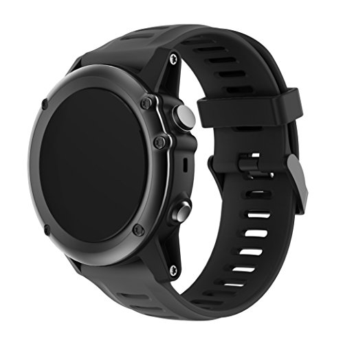 SUPORE Garmin Fenix 3 Correa de Reloj, reemplazo Respirable Suave del silicón Pulsera Hermosa Deporte y edición para Fenix 3/Fenix 3 HR/Fenix 5X Multi-Colors Smart Watch (4set(1))