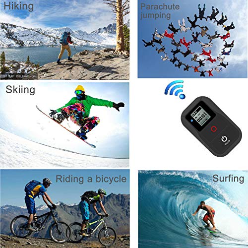 Suptig Mando a Distancia WiFi Compatible con Gopro Hero 8 Hero 7 Black Hero 6 Hero 5 Hero 4 Hero Session Hero 3 Hero 3+ Hero + LCD MAX Fusion Control Remoto inalámbrico (Negro)