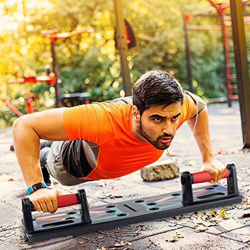 Surplex 12 en 1 Push Up Rack Board System Plegable Push Up Tabla Board Fitness Entrenamiento Gimnasio Ejercicio Stands para El Aptitud Entrenamiento Muscular Del Cuerpo Deporte Gimnasio Hogar