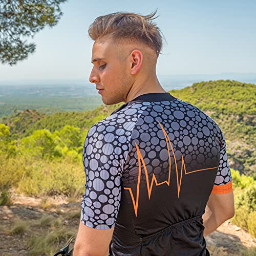 SUUKAA Maillot de Ciclismo para Hombre Camiseta Ropa Paseo Manga Corta,Top Ciclismo Bicicleta Maillots,Transpirable y Que Absorbe El Sudor,Secado Rápido,Mountain Bike/MTB Maillots