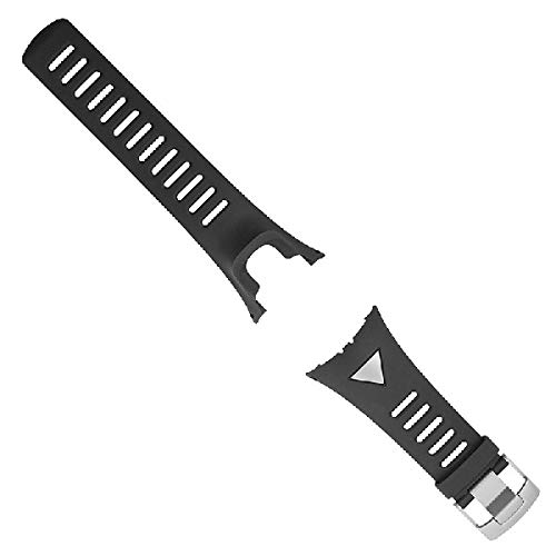 Suunto Ambit Silver Strap - Correa de reloj, color de la correa: negro, color del cierre: plata