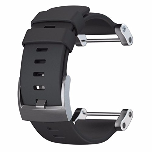 Suunto Core Flat Black Rubber Strap Correa para Relojes, Unisex, Negro, Talla Única