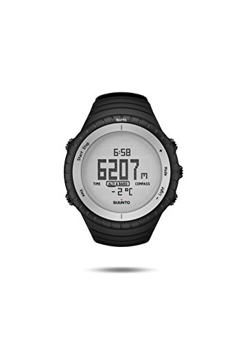 Suunto - Core Gray Crush - SS020691000 - Reloj de exterior para todas las altitudes, sumergible (30 m), con altímetro, barómetro - Estructura de composite y esfera de acero inoxidable - Negro / Correa gris de silicona