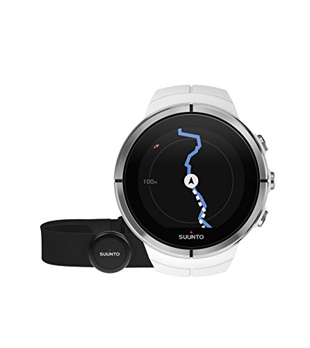 Suunto - Spartan Ultra White HR - SS022660000 - Reloj Multideporte GPS + Cinturón de frecuencia cardiaca (Talla M) - Blanco - Talla única